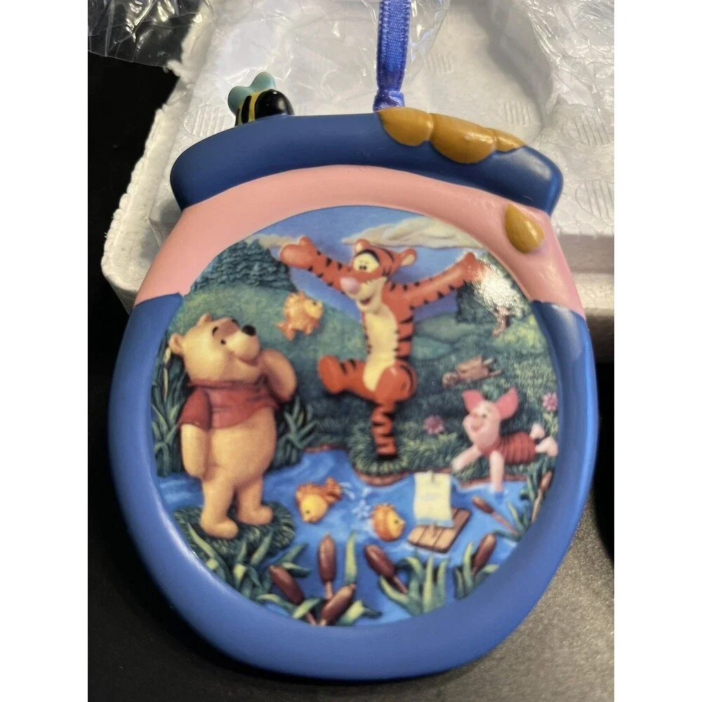 Disney Winnie the Pooh Bradford Editions Ornaments 4pc ~ A-04465 & A-08874
